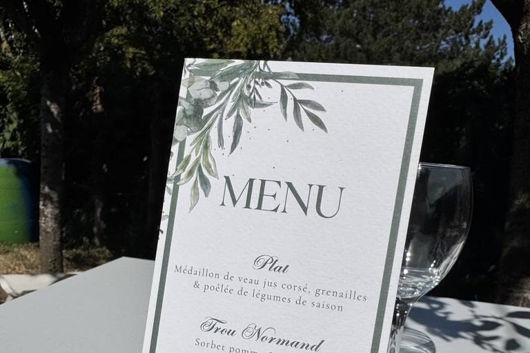 Menu | Michel Wedding