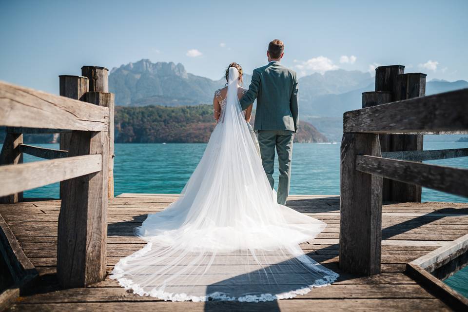 Panorama sur la lac d'Annecy