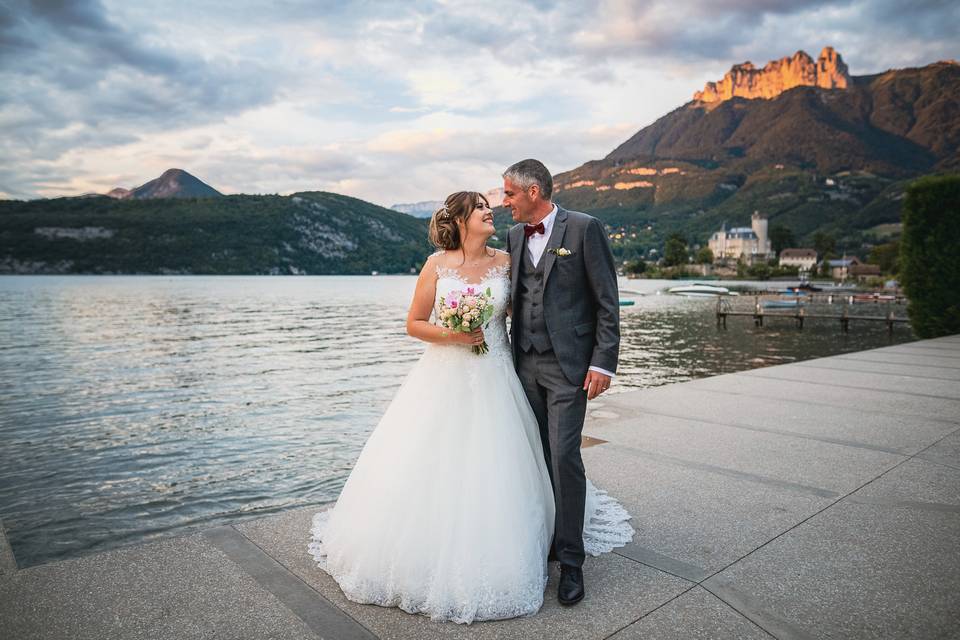 Au bord du lac d'Annecy