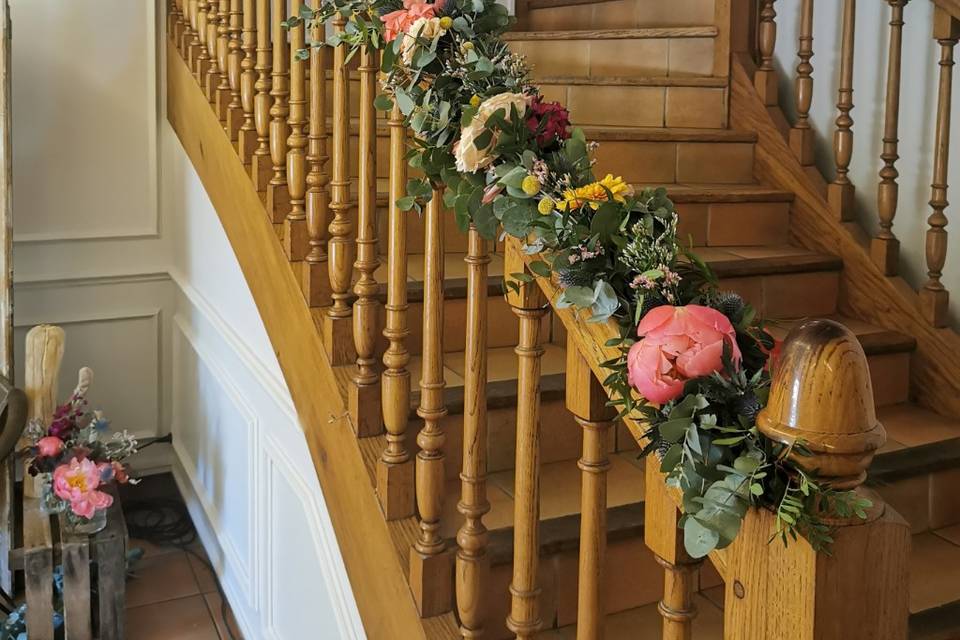 Bouquet de mariee séché