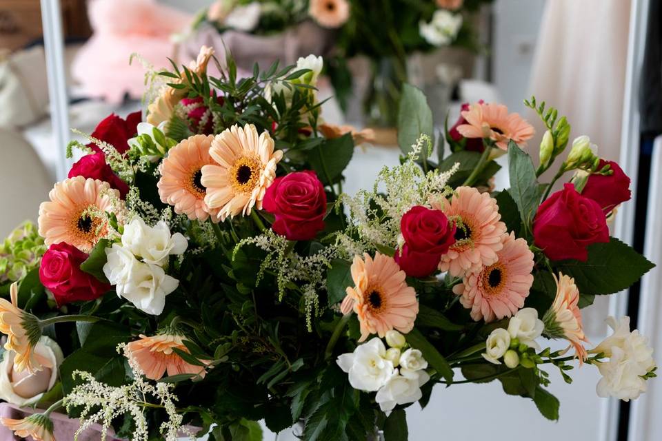 Bouquet et chaussures