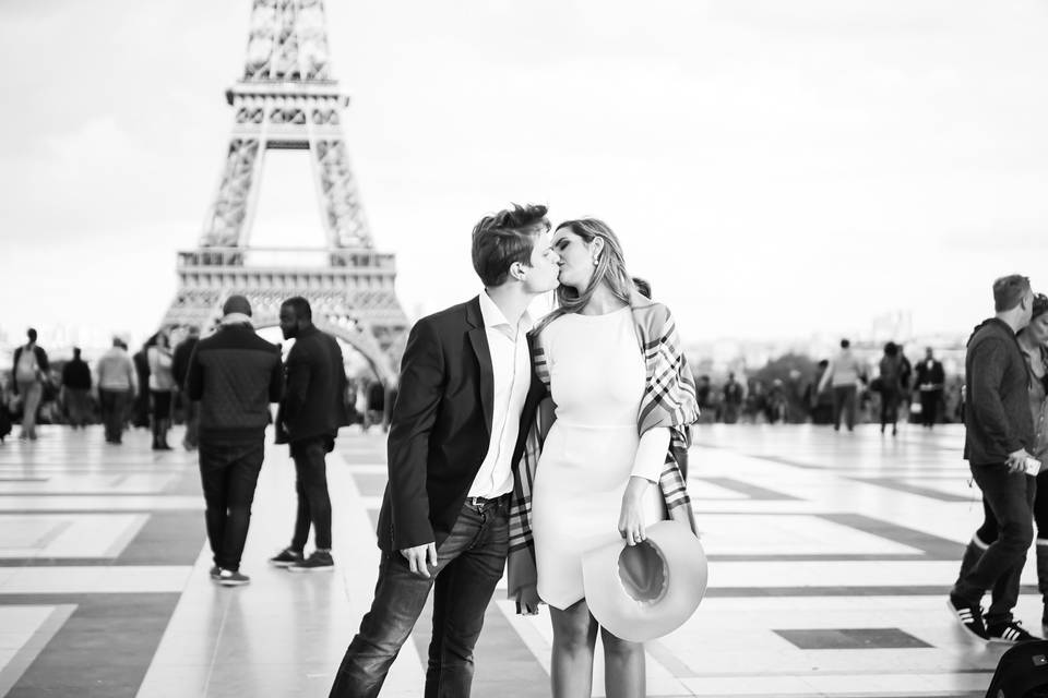 Baiser sur Trocadero