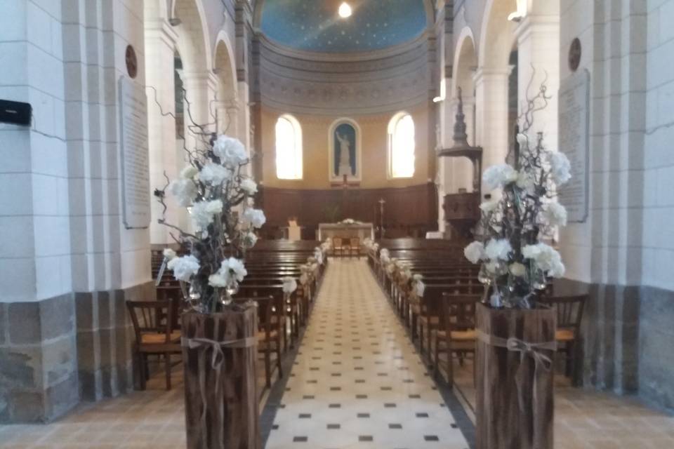 Décors entrée église/salle