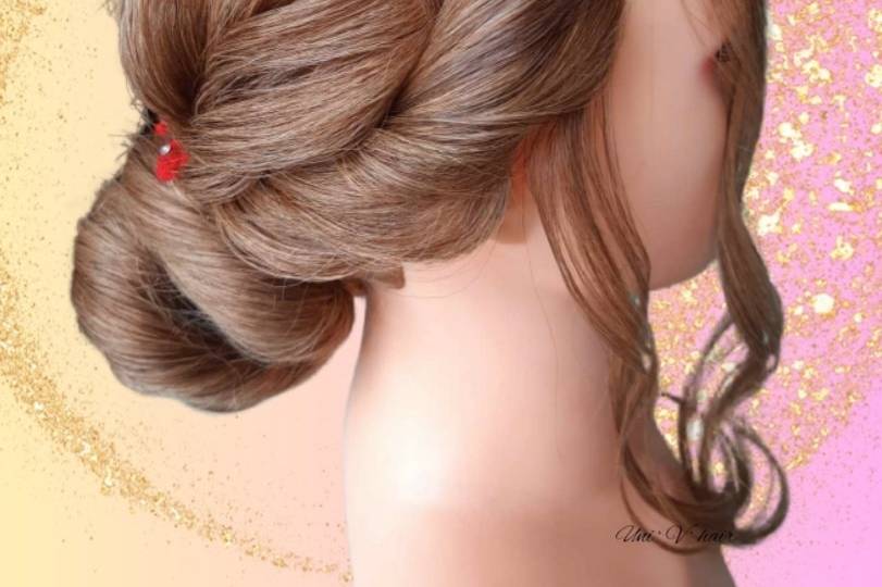 Chignon bas torsadé