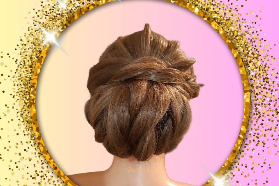 Chignon bas 3D
