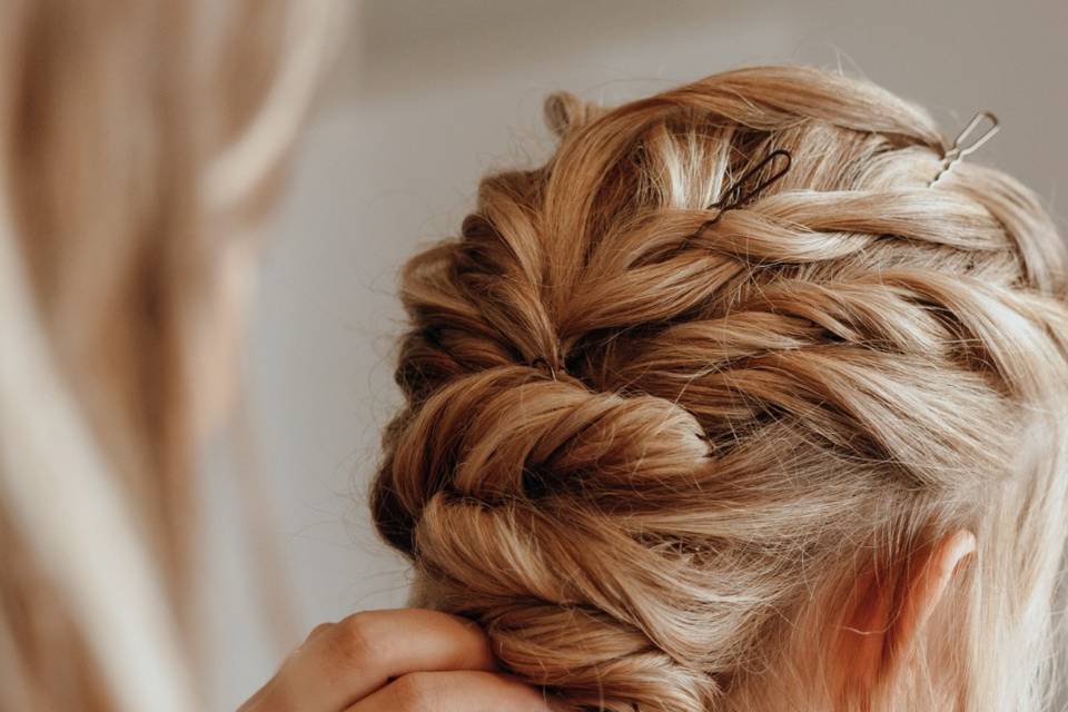 Chignon bohème en cours