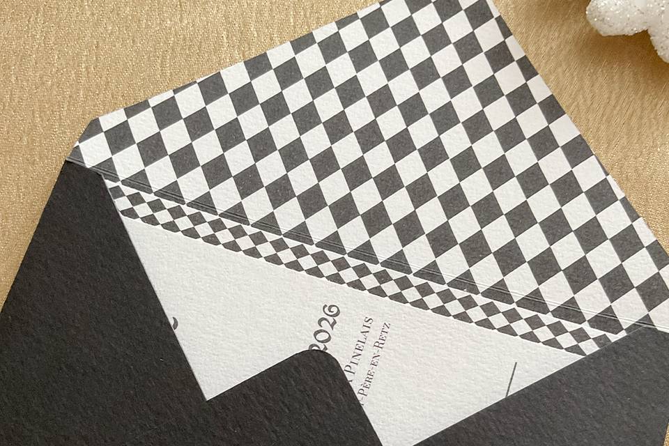 Enveloppe assortie