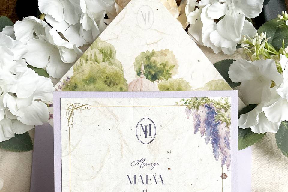 Faire-part papier mûrier