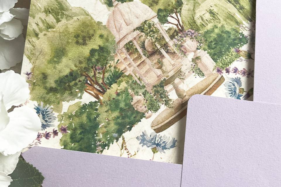 Enveloppe Jardin anglais