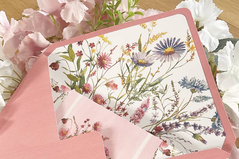 Enveloppe fleurie