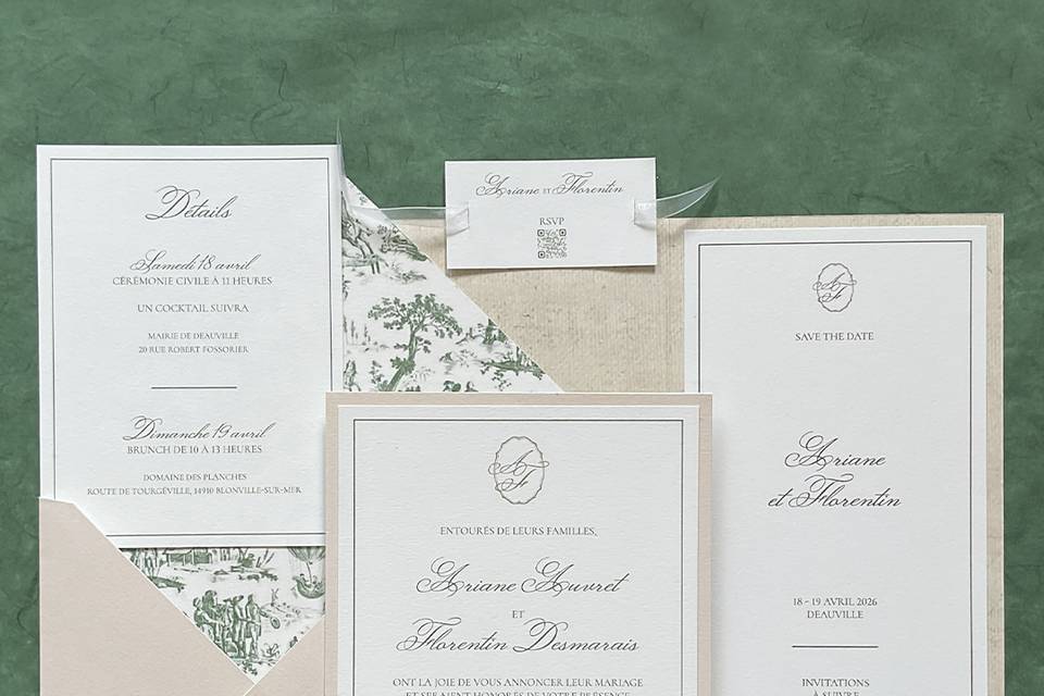 Regency - Suite de faire-part