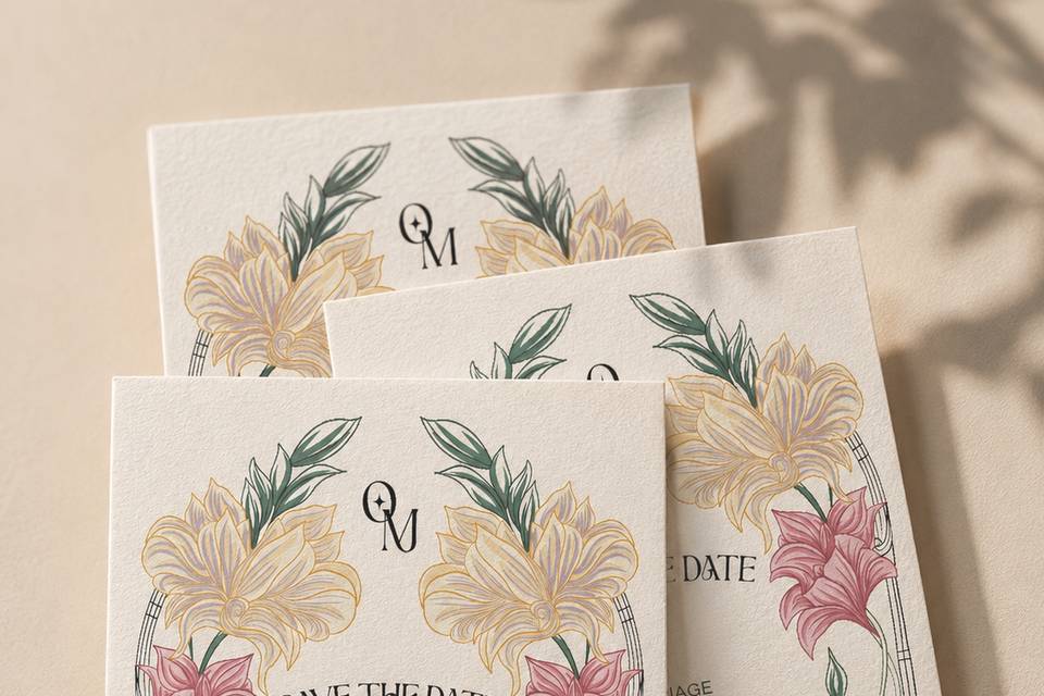 Save the date Art Nouveau