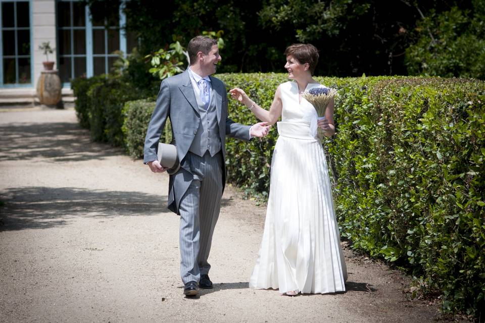 Couple dans parc