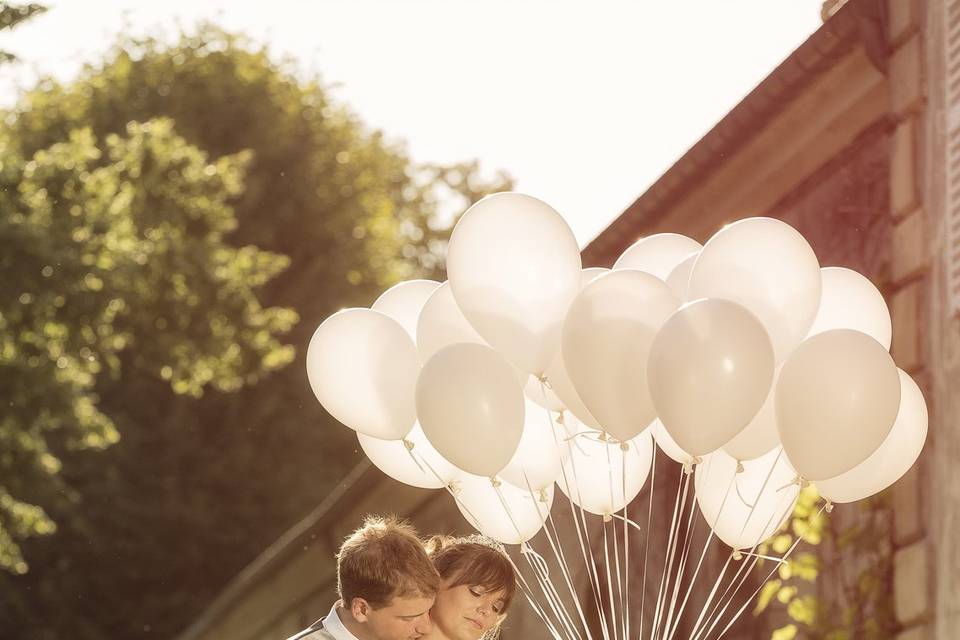 Séance photo avec ballons