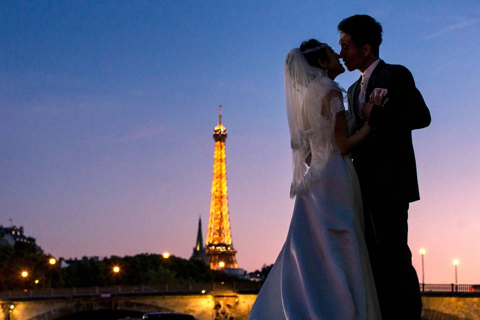 Mariage romantique Paris