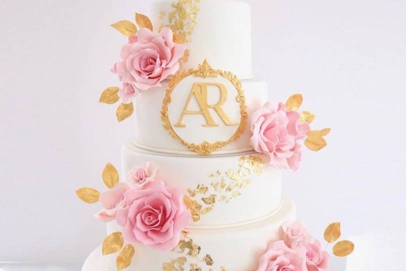 Support à gâteau à étages Sweet Tooth Fairy 19pcs-Or rose > Mariage Déco  Belle Nuance
