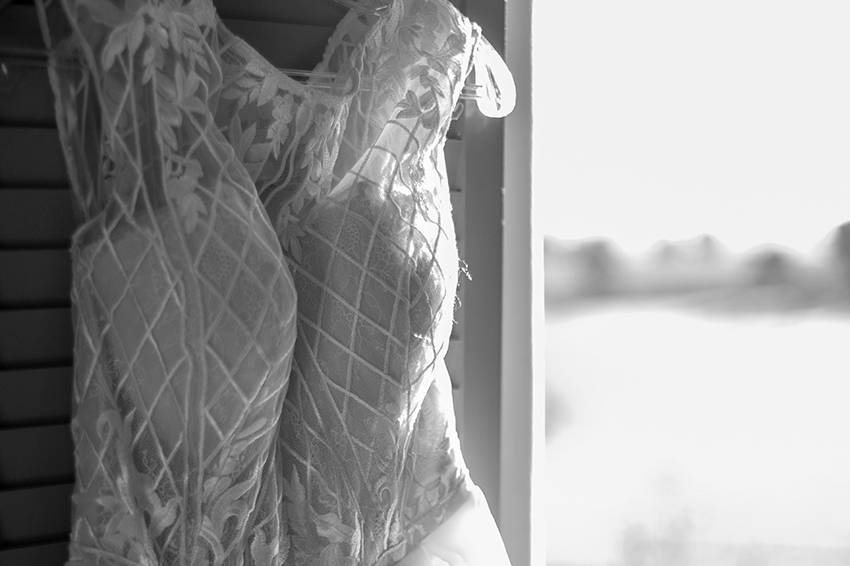 La robe accrochée