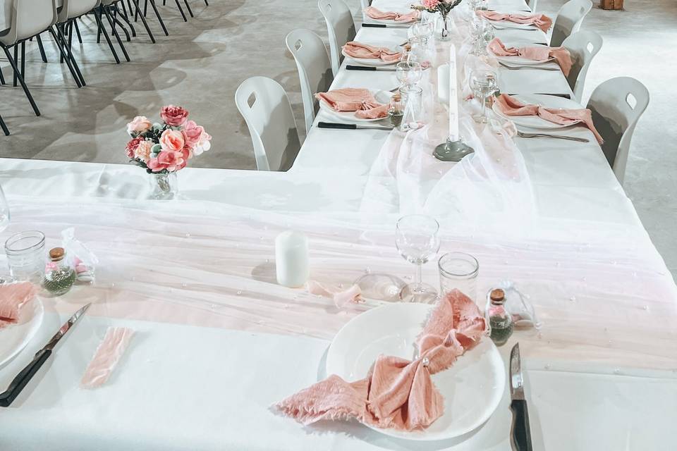 Décoration simple de table
