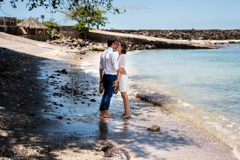 Les pieds dans l'eau