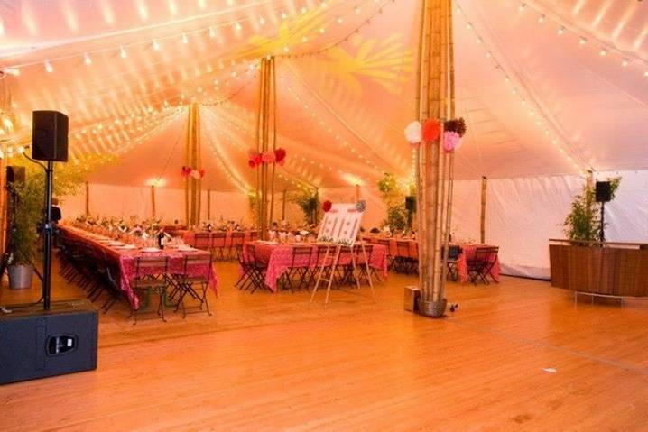 Chapiteau Bambou en bourgogne