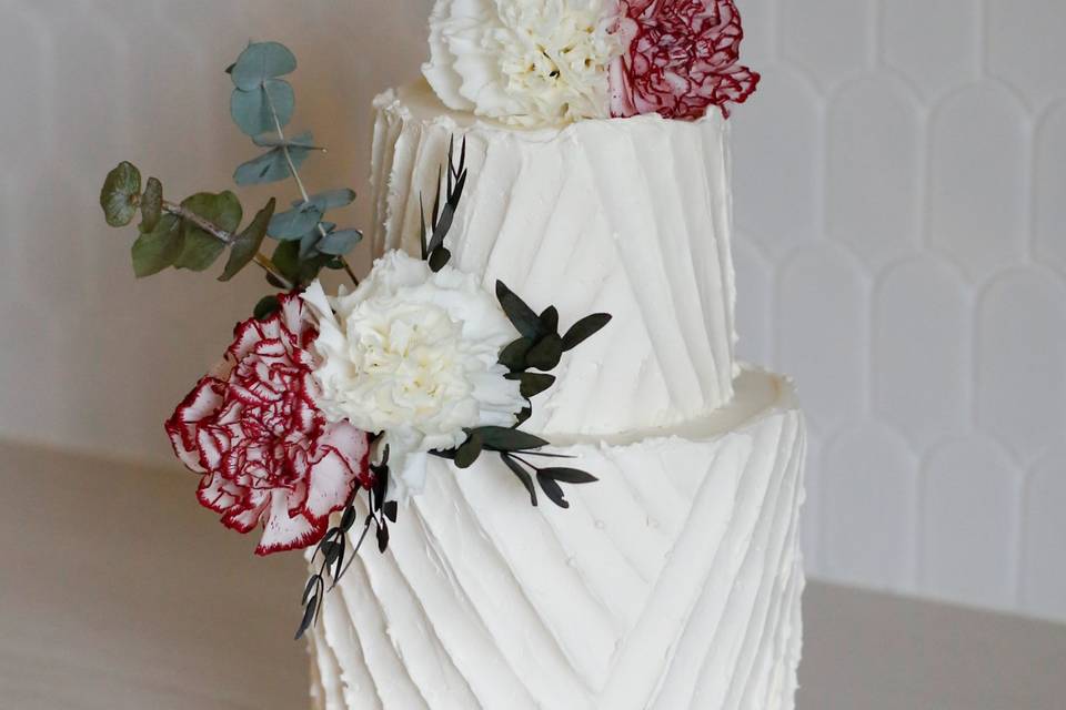 Crème et fleurs