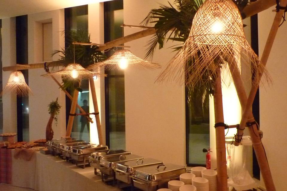 Buffet bambou