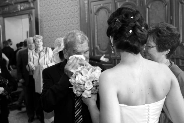émotion au mariage