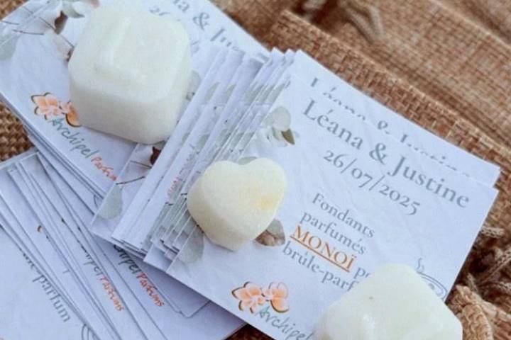Fondants parfumés lettre