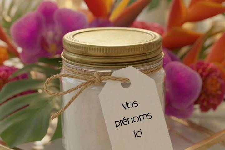 Bougie personnalisable