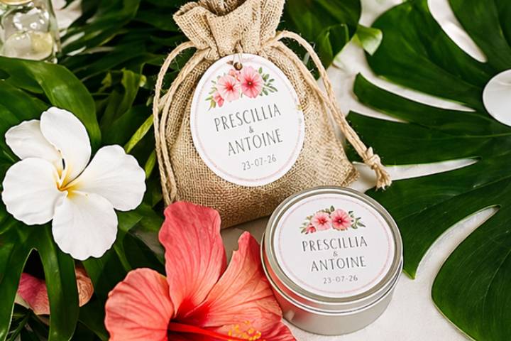 Bougie parfumé personnalisée