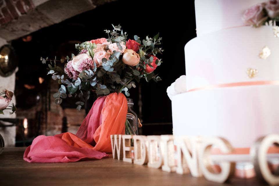 Wedding cake - fleuriste