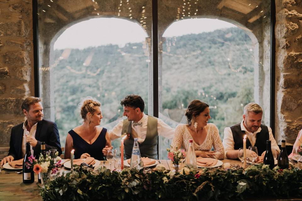 Table d'honneur grande salle