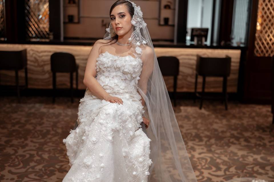 La robe de mariée dans un décor élégant