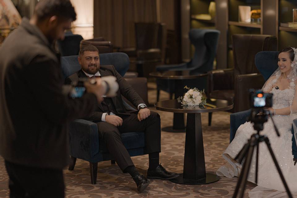 Coulisses du tournage vidéo du mariage