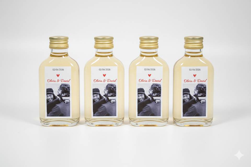 Mini bouteille personnalisée