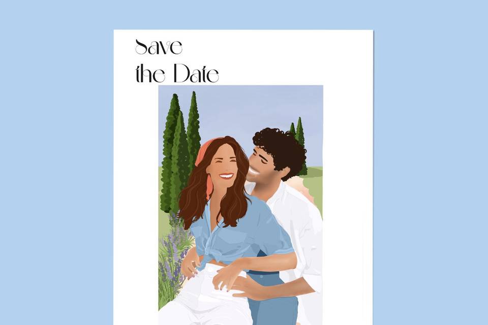 Save the date illustré