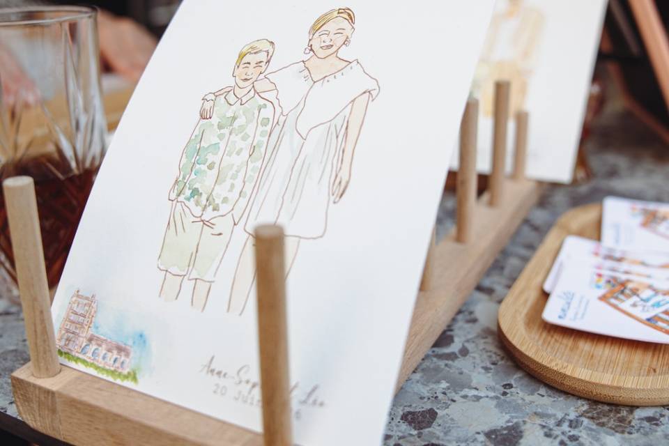 Les portraits sèchent...
