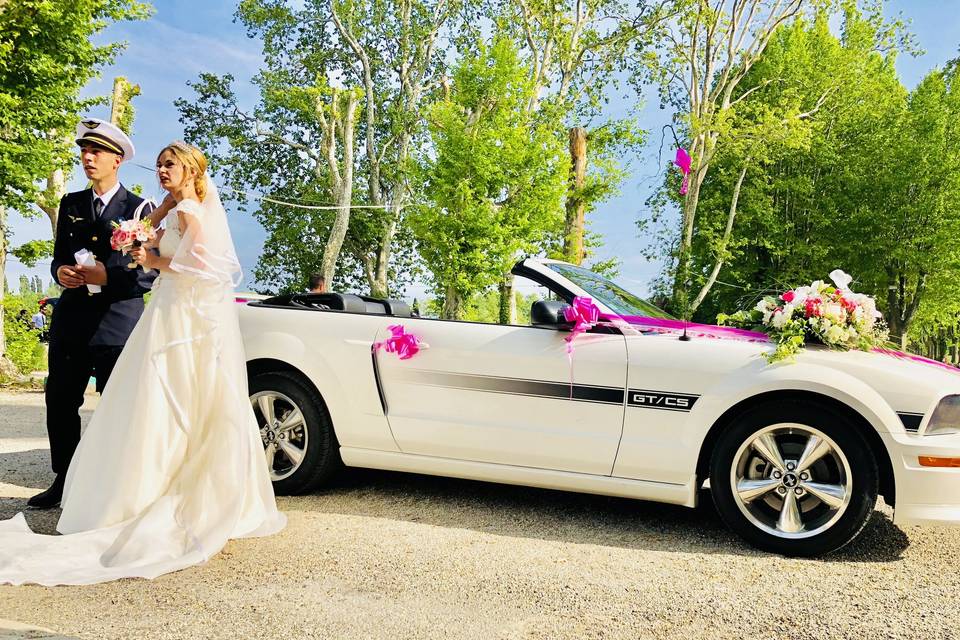 Location mustang mariage BDR