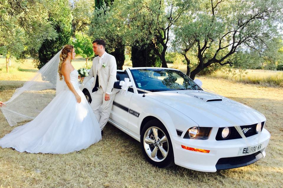 Location mustang mariage BDR