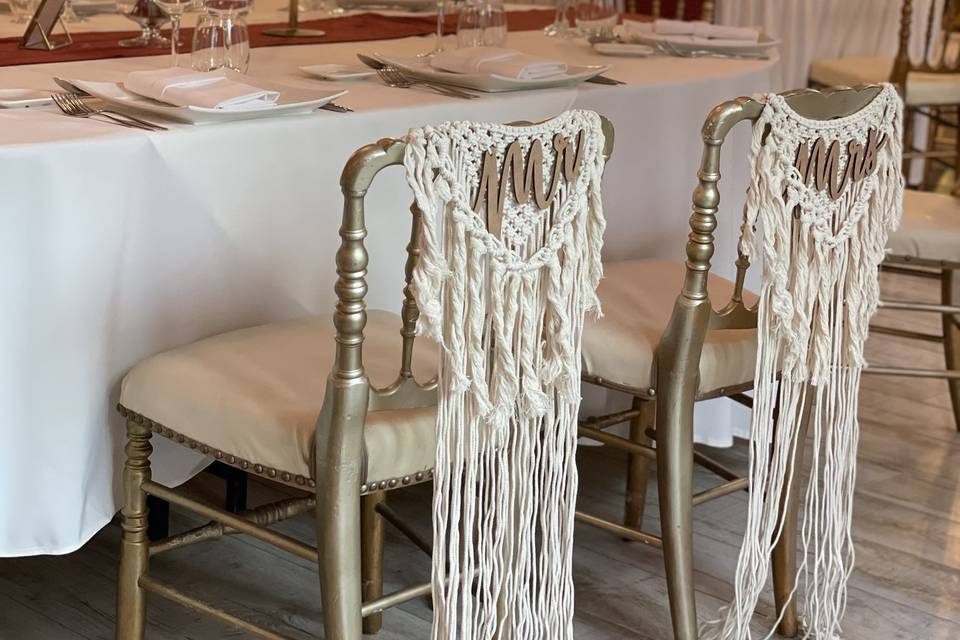 Nos chaises décorées