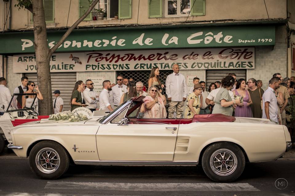 Voiture des mariés