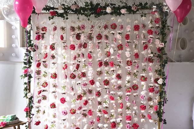 Rideau de fleurs