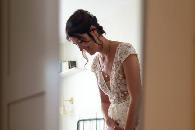 La mariée se prépare