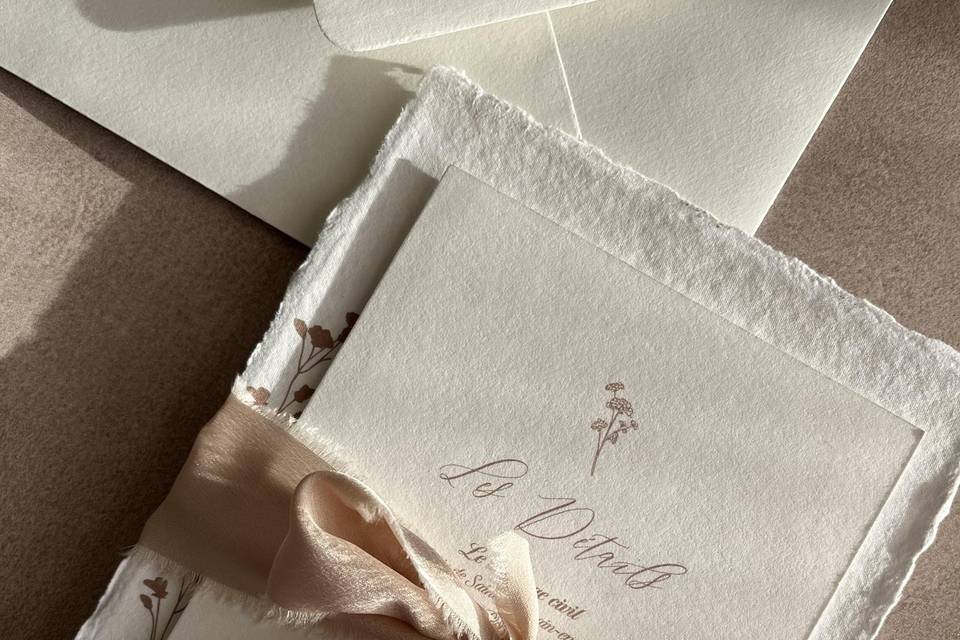 Faire-part Papier artisanal