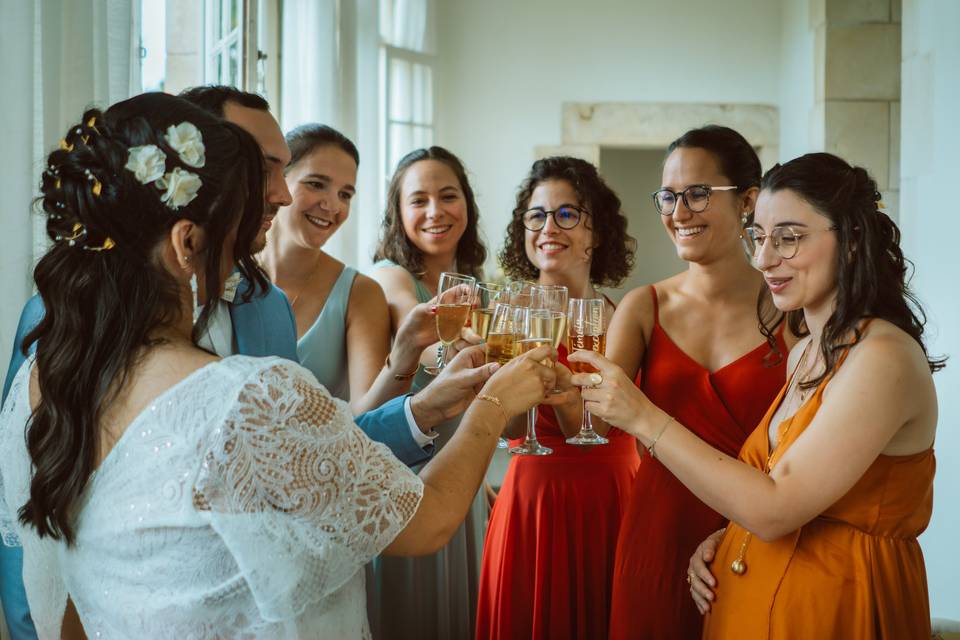 Les préparatifs de la mariée