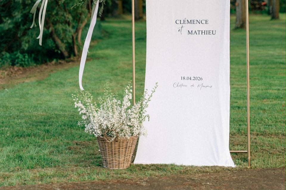 Panneau de bienvenue