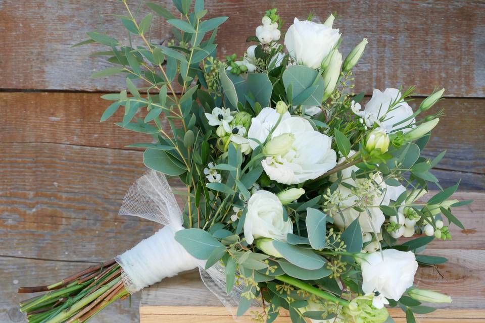 Bouquet de mariée blanc