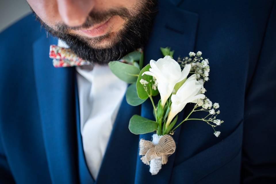 Boutonnière marié