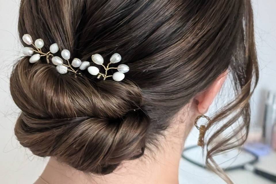 Chignon bas mariée