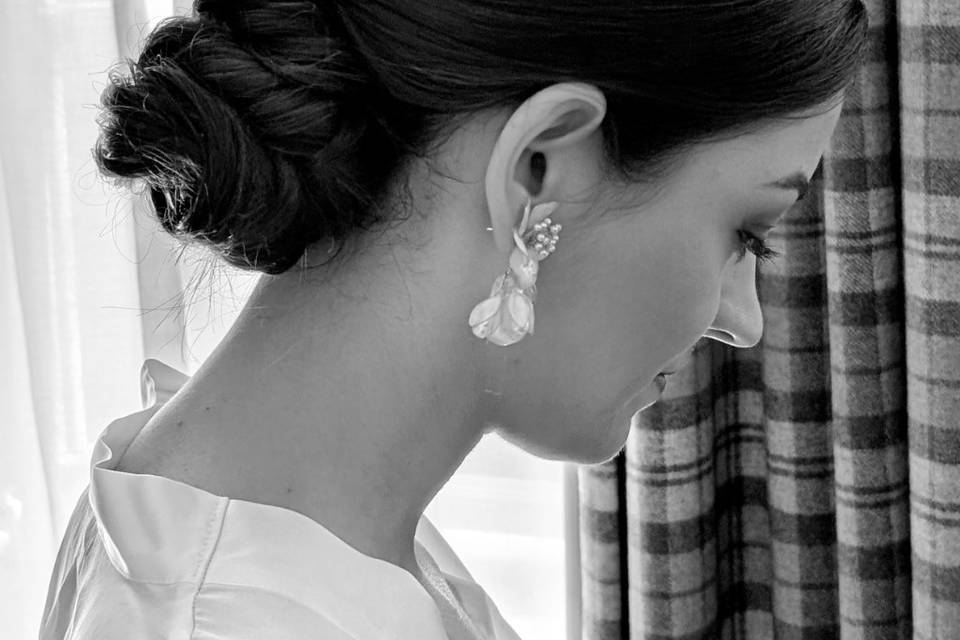 Chignon bas mariée